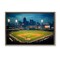 Stupell Industries Baseball Stadium at Night Floating Frame, design by Arlington Prints
